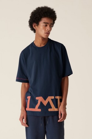 La Martina LMRTN Basic T-shirts Navy | ONGN4133