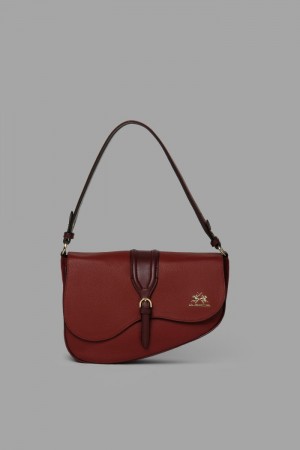 La Martina Leder Taschen Damen Bordeaux | ZAUT5566