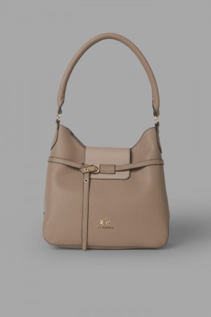 La Martina Plain-coloured Trapeze Taschen Damen Weiß | MGNR7995