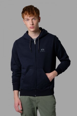 La Martina Regular Fit Sweatshirt Herren Navy | KTRF8433