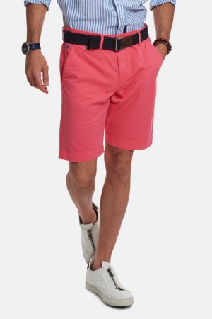 La Martina Regular-fit Stretch Baumwoll Bermudashorts Herren Koralle | YCOK4230