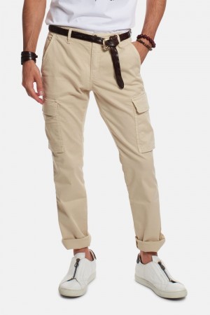 La Martina Regular-fit Stretch Baumwoll Chino-hosen Herren Beige | GFPL9674