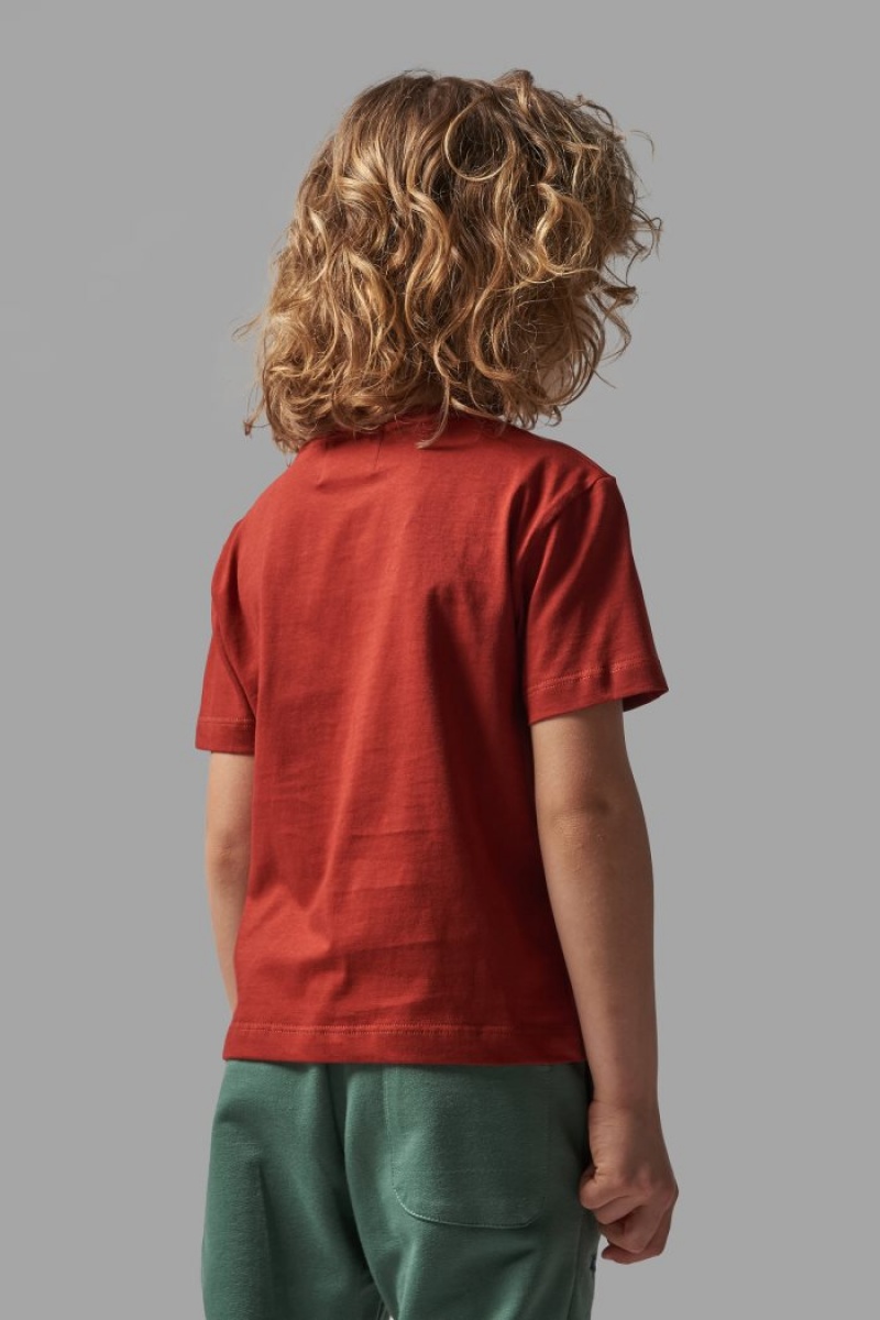 La Martina Klassische Baumwoll T-shirts Kinder Rot | NRBP4447