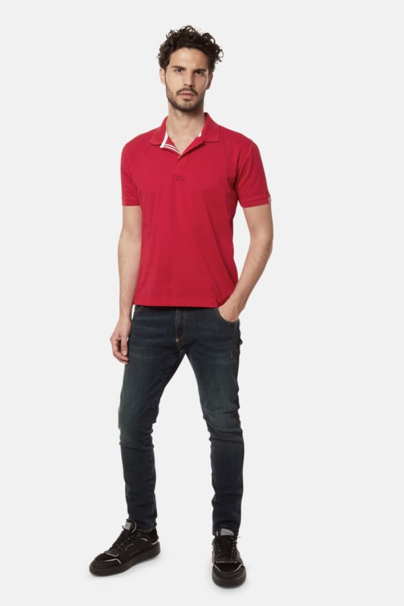 La Martina Kurzes-sleeved Regular Fit Poloshirt Herren Rot | OWRE7930