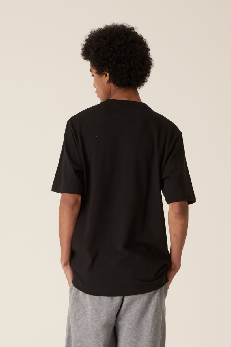 La Martina LMRTN Basic Breast-pocket T-shirts Schwarz | BMSI6815