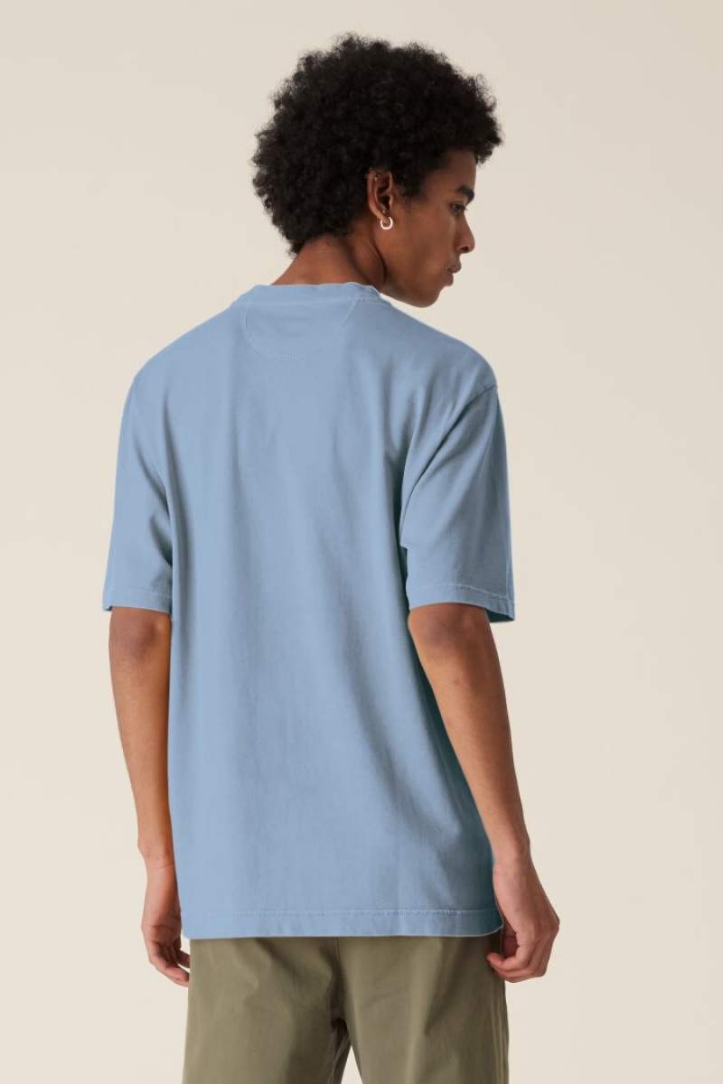 La Martina LMRTN Basic T-shirts Blau | IIJZ7968