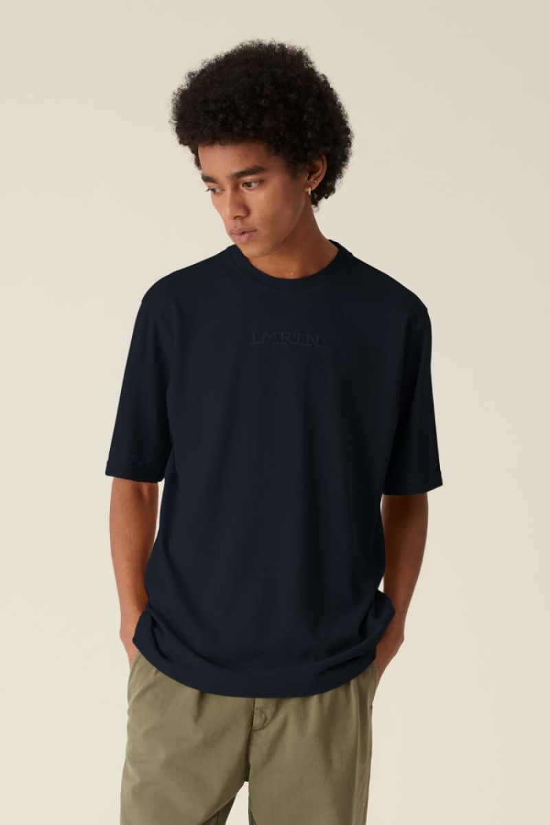 La Martina LMRTN Basic T-shirts Navy | HFSO7729