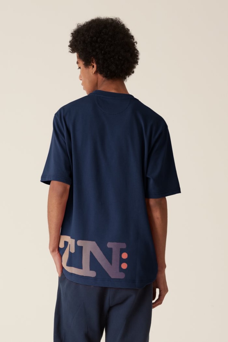 La Martina LMRTN Basic T-shirts Navy | ONGN4133