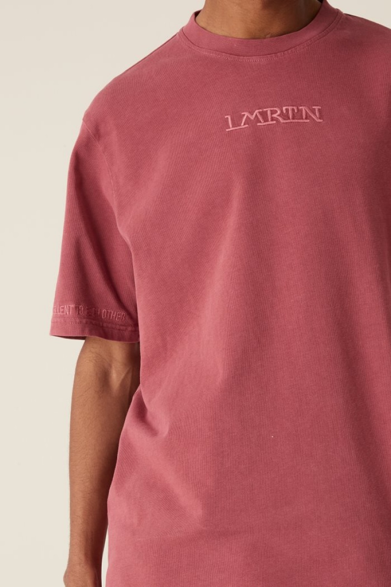 La Martina LMRTN Basic T-shirts Rosa | DIOS5127