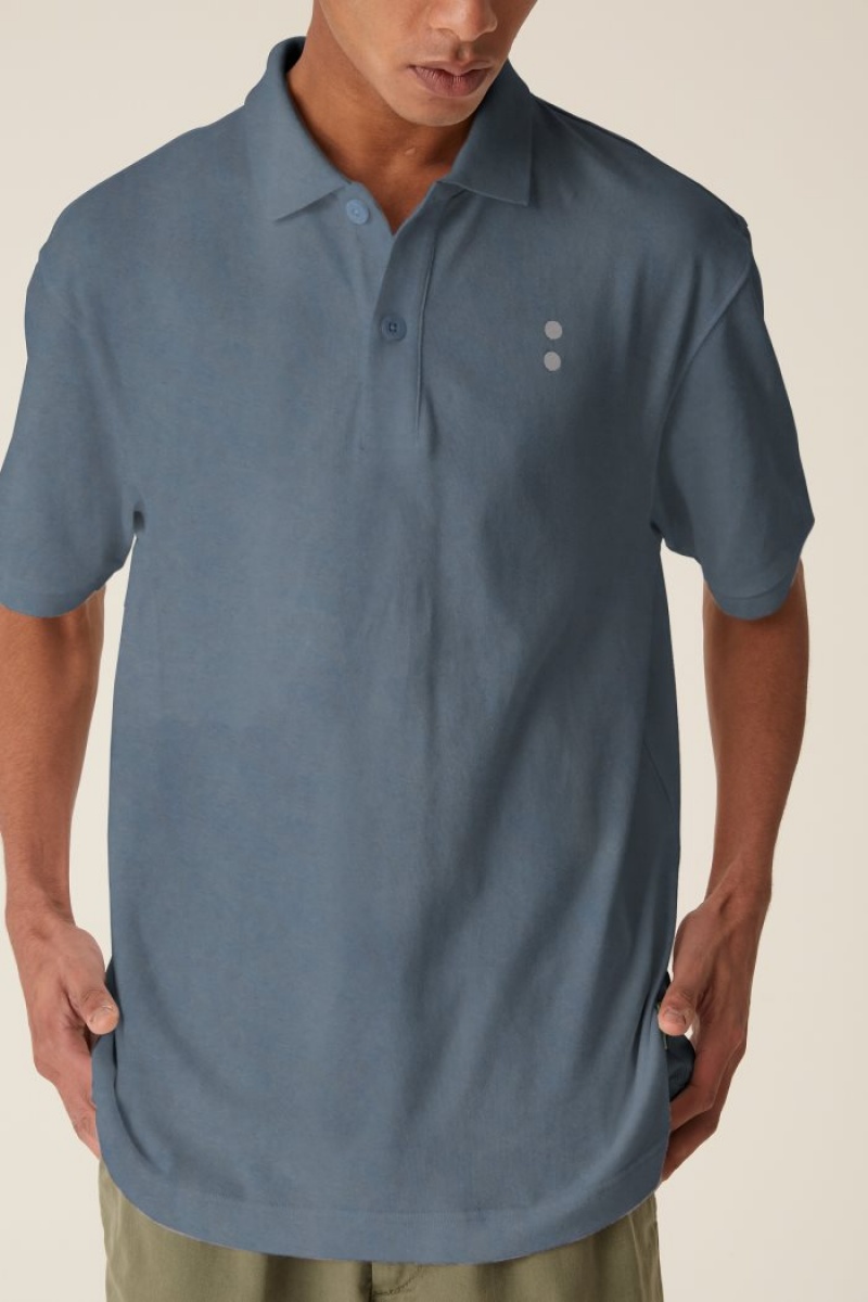 La Martina LMRTN Baumwoll Poloshirt Blau | QDMU2110