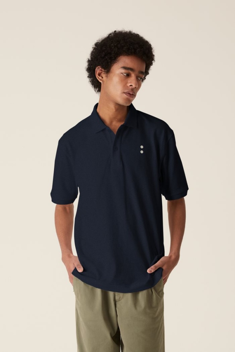 La Martina LMRTN Baumwoll Poloshirt Navy | CCRF4567