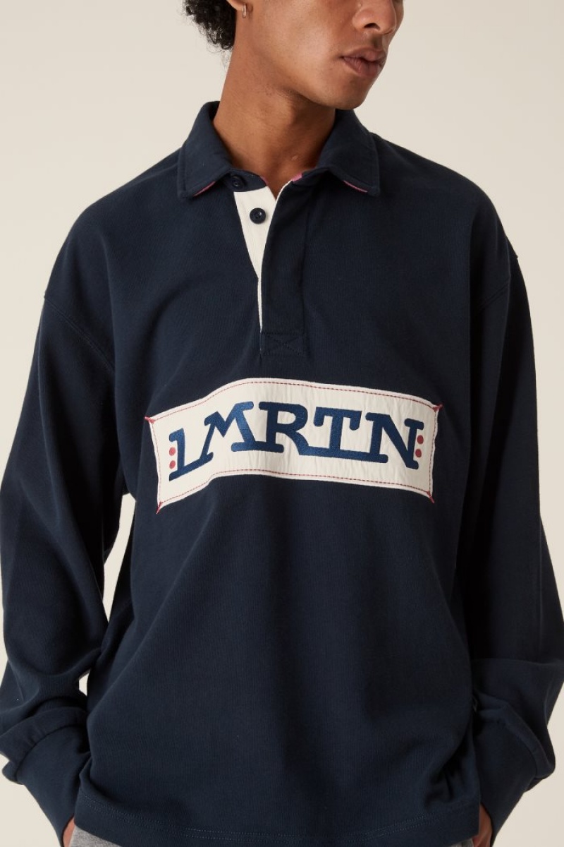 La Martina LMRTN Baumwoll Poloshirt Navy | VFKH2400