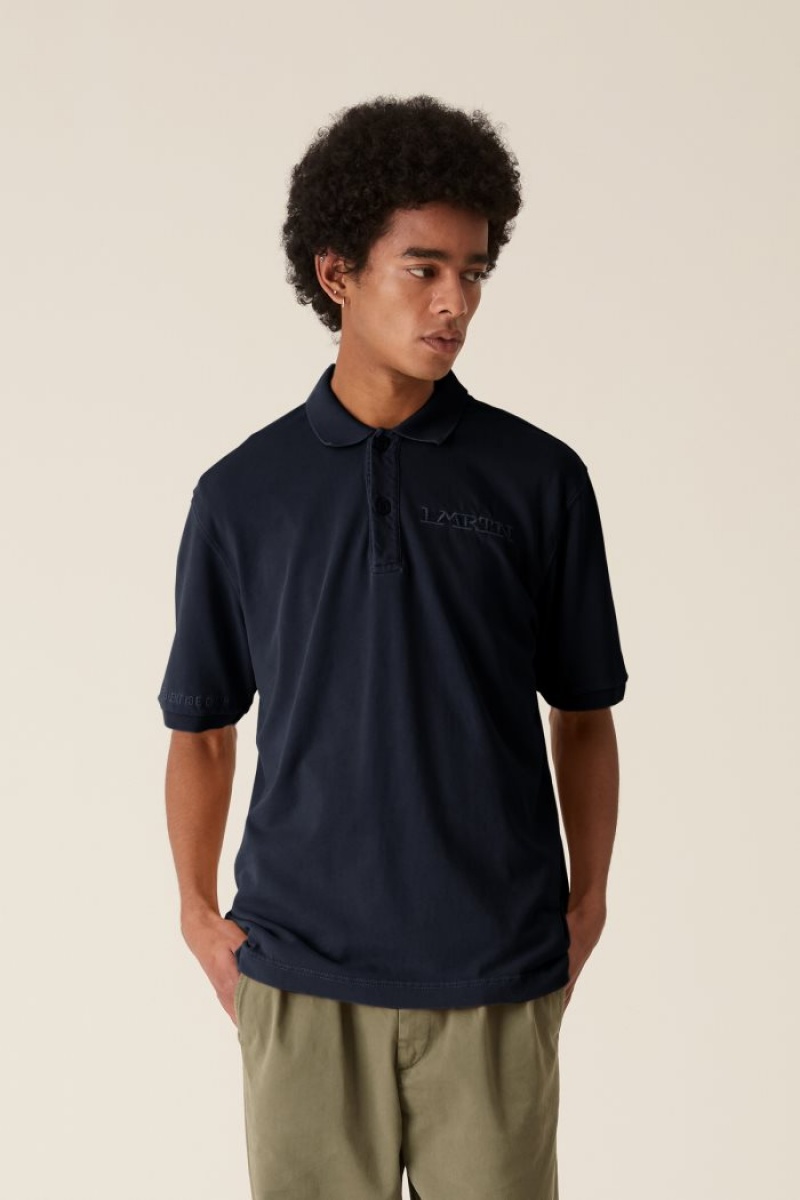 La Martina LMRTN Baumwoll Poloshirt Navy | LZEU7709