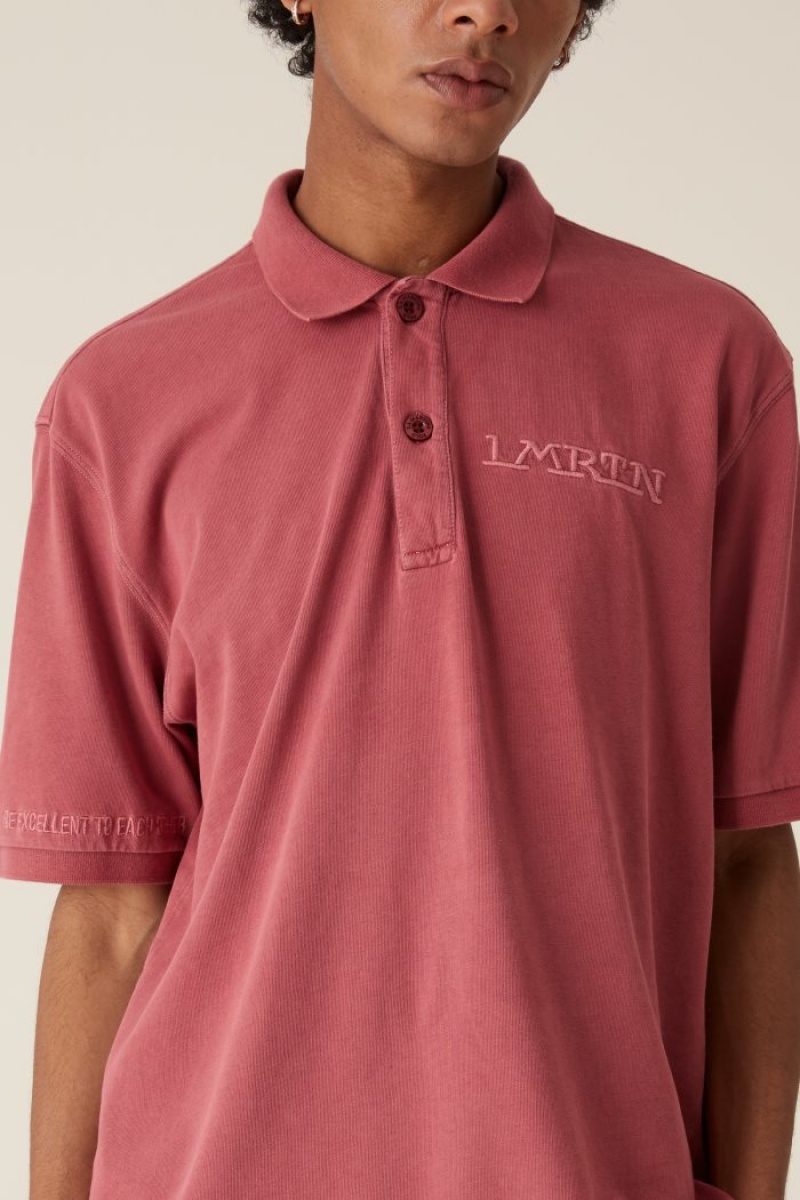 La Martina LMRTN Baumwoll Poloshirt Rosa | QHZE4436