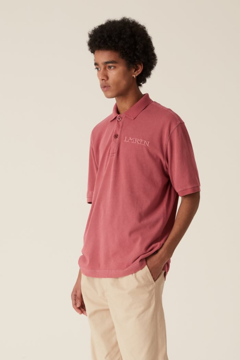 La Martina LMRTN Baumwoll Poloshirt Rosa | QHZE4436