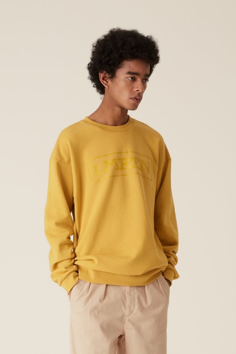 La Martina LMRTN Crew-neck Sweatshirt Gelb | KVHJ2885