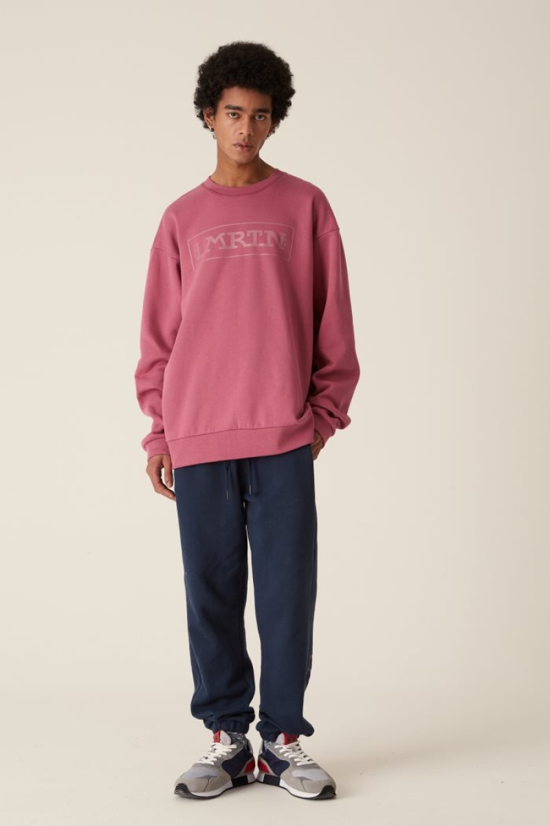 La Martina LMRTN Crew-neck Sweatshirt Rosa | TKFC0842