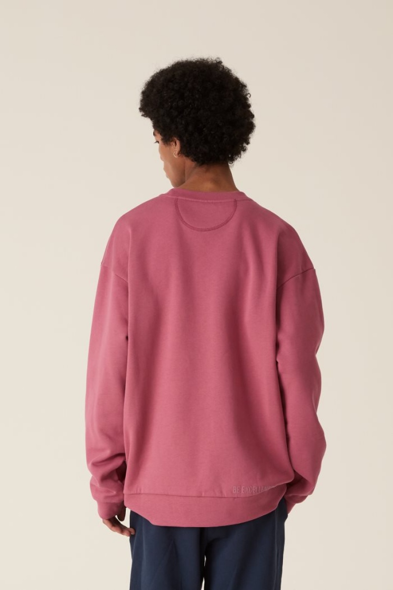 La Martina LMRTN Crew-neck Sweatshirt Rosa | TKFC0842