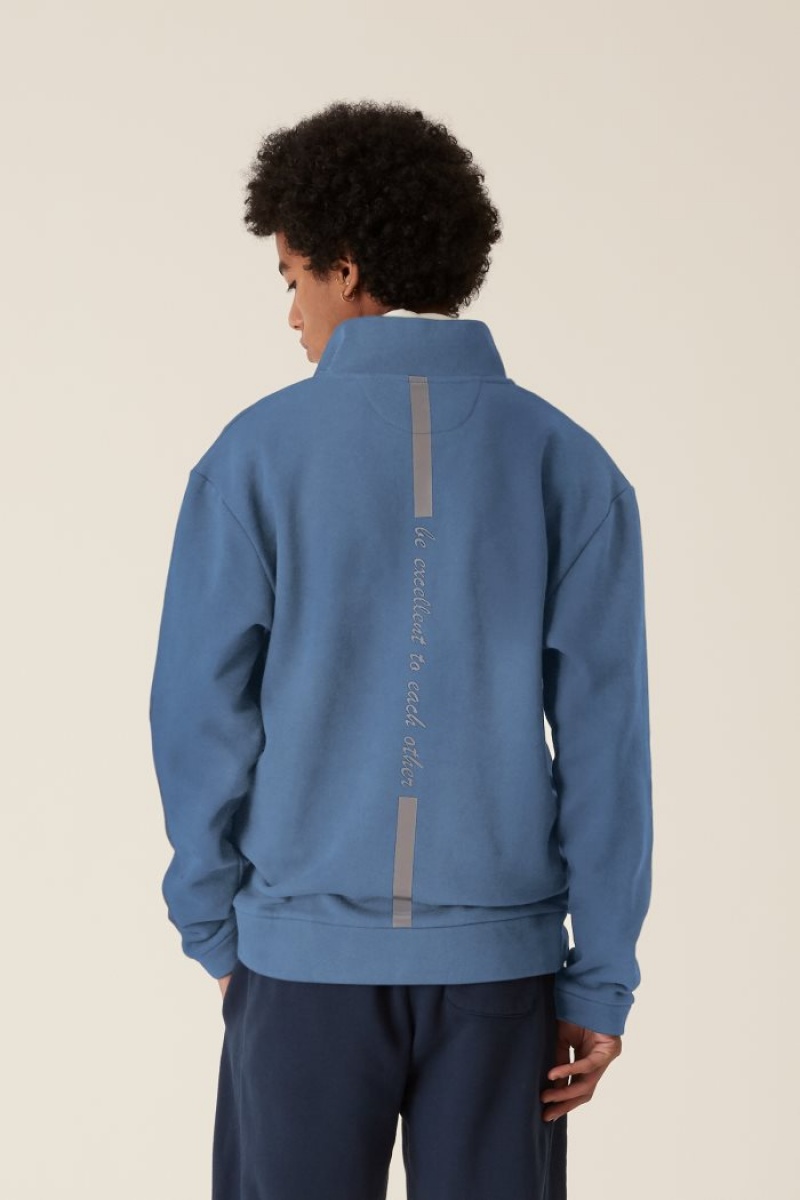 La Martina LMRTN High-neck Sweatshirt Blau | SFNI1125