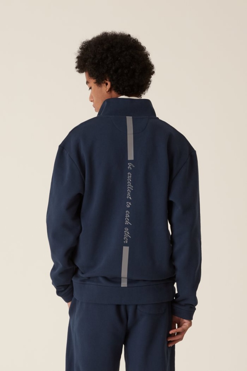 La Martina LMRTN High-neck Sweatshirt Navy | ZPQG4713