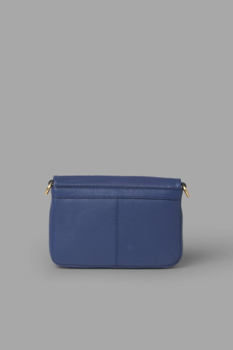 La Martina Leder Kuriertaschen Damen Navy | NPML1742