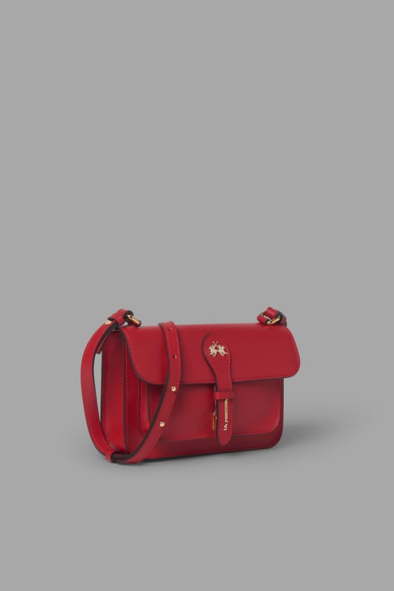 La Martina Leder Kuriertaschen Damen Rot | BTVZ2662