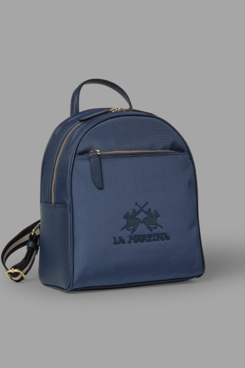 La Martina Nylon Rucksäcke Damen Navy | PZPW3715