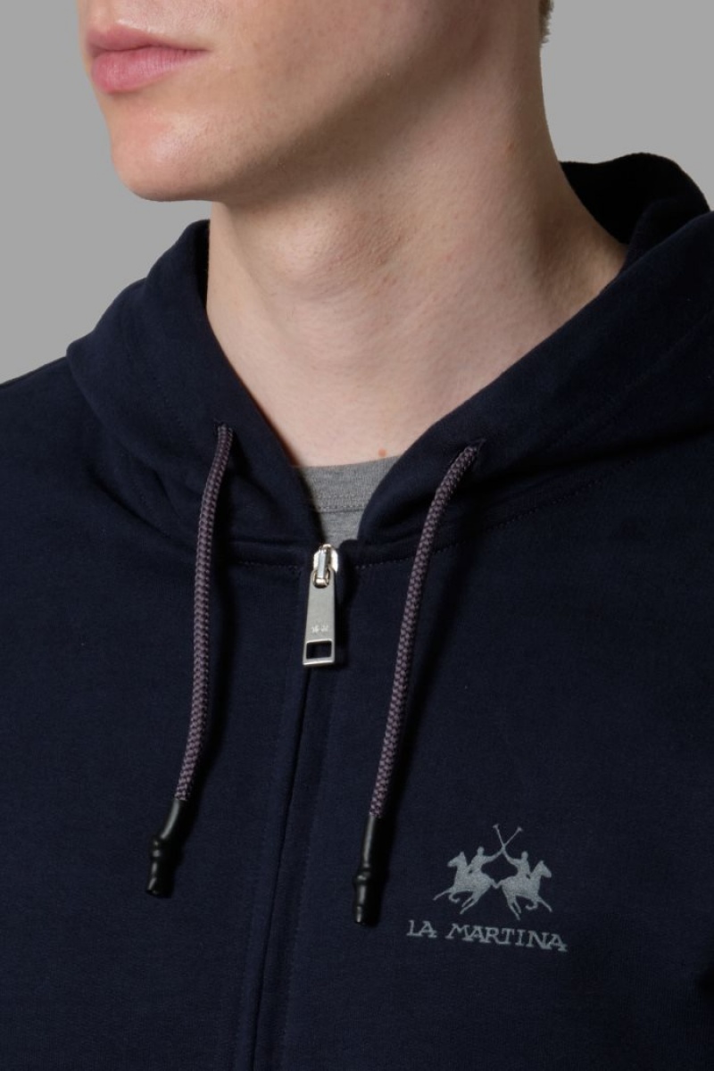 La Martina Regular Fit Sweatshirt Herren Navy | KTRF8433