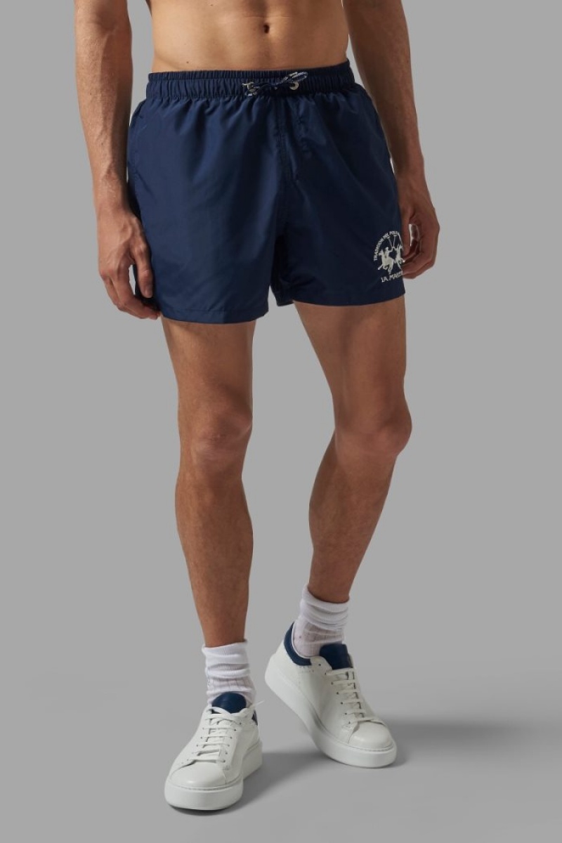 La Martina Regular-fit Badehose Herren Navy | KIUY2887