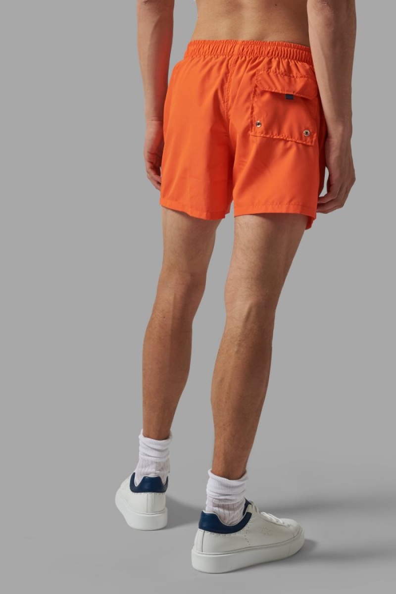 La Martina Regular-fit Badehose Herren Rot Orange | ALVB3344