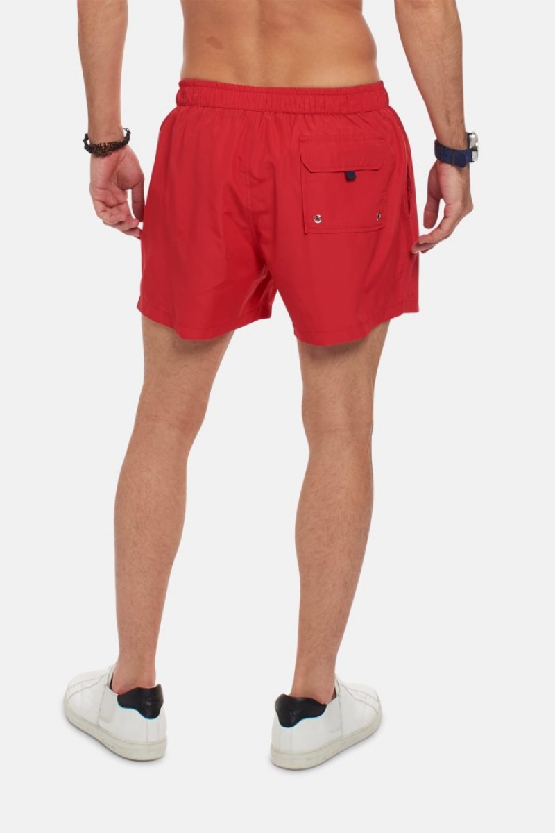 La Martina Regular-fit Badehose Herren Rot | UXNT4320