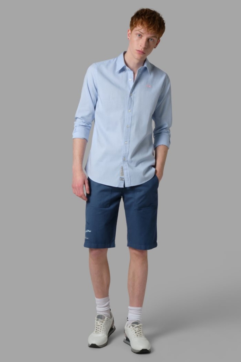 La Martina Regular-fit Hemd Herren Blau | WLAC7926