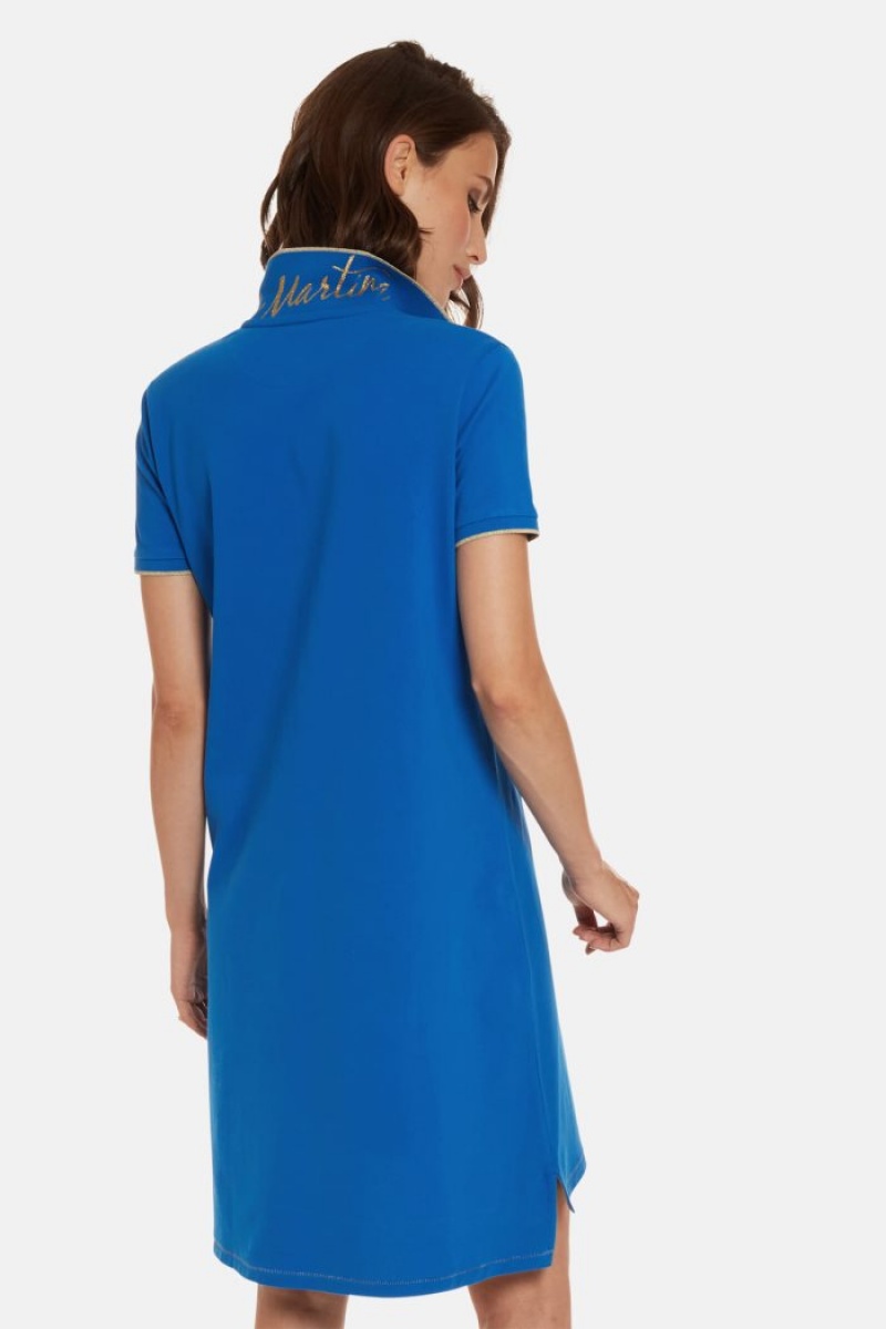 La Martina Regular-fit Kleid Damen Blau | WLWQ2961