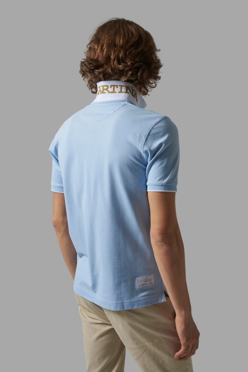 La Martina Regular-fit Poloshirt Herren Blau | EQKJ5486