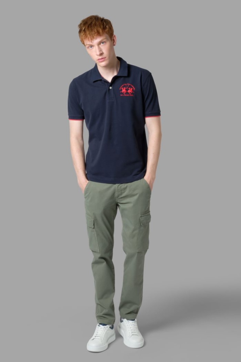 La Martina Regular-fit Poloshirt Herren Navy | PMTH3352