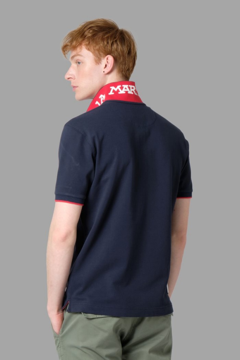 La Martina Regular-fit Poloshirt Herren Navy | PMTH3352