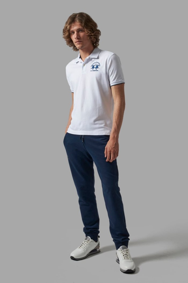 La Martina Regular-fit Poloshirt Herren Weiß | WLBS2629