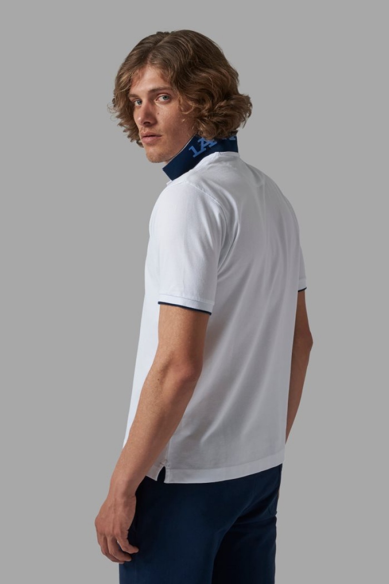 La Martina Regular-fit Poloshirt Herren Weiß | WLBS2629