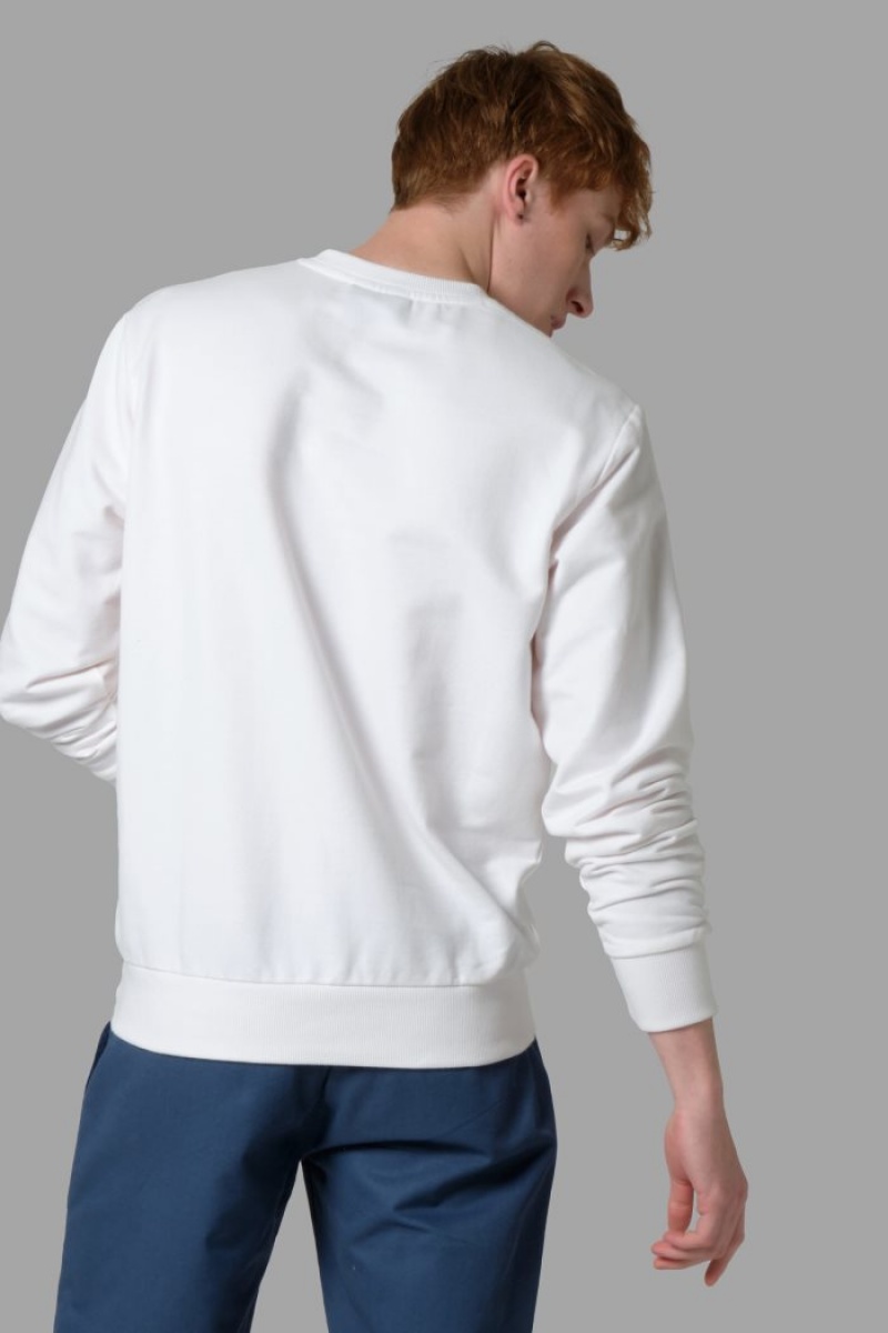 La Martina Regular-fit Pullover Herren Weiß | RQTK6303