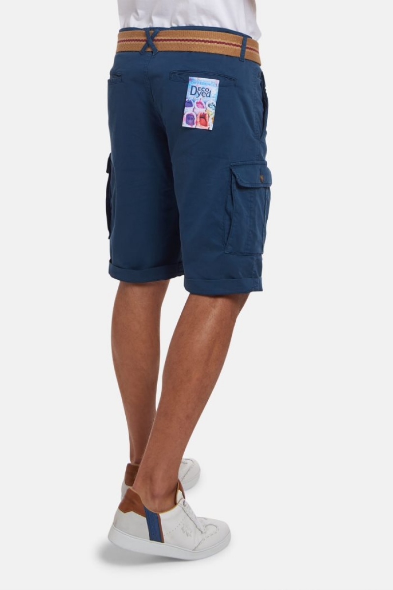 La Martina Regular-fit Stretch Baumwoll Bermudashorts Herren Navy | HGGI1968