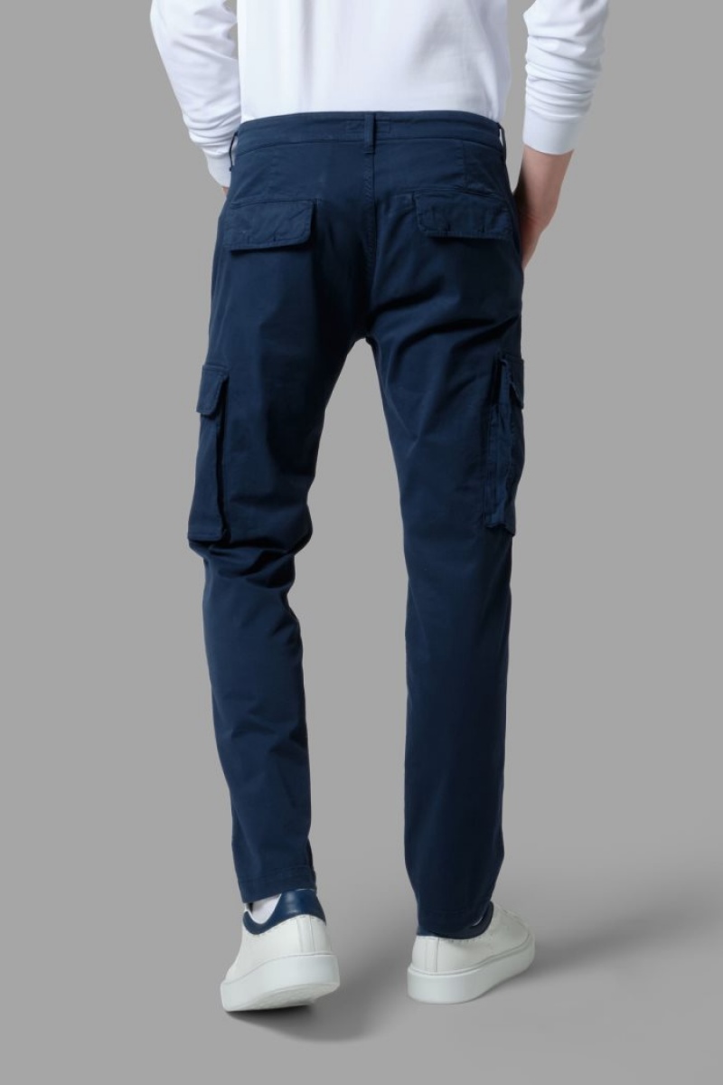 La Martina Regular-fit Stretch Baumwoll Chino-hosen Herren Navy | JETT5375