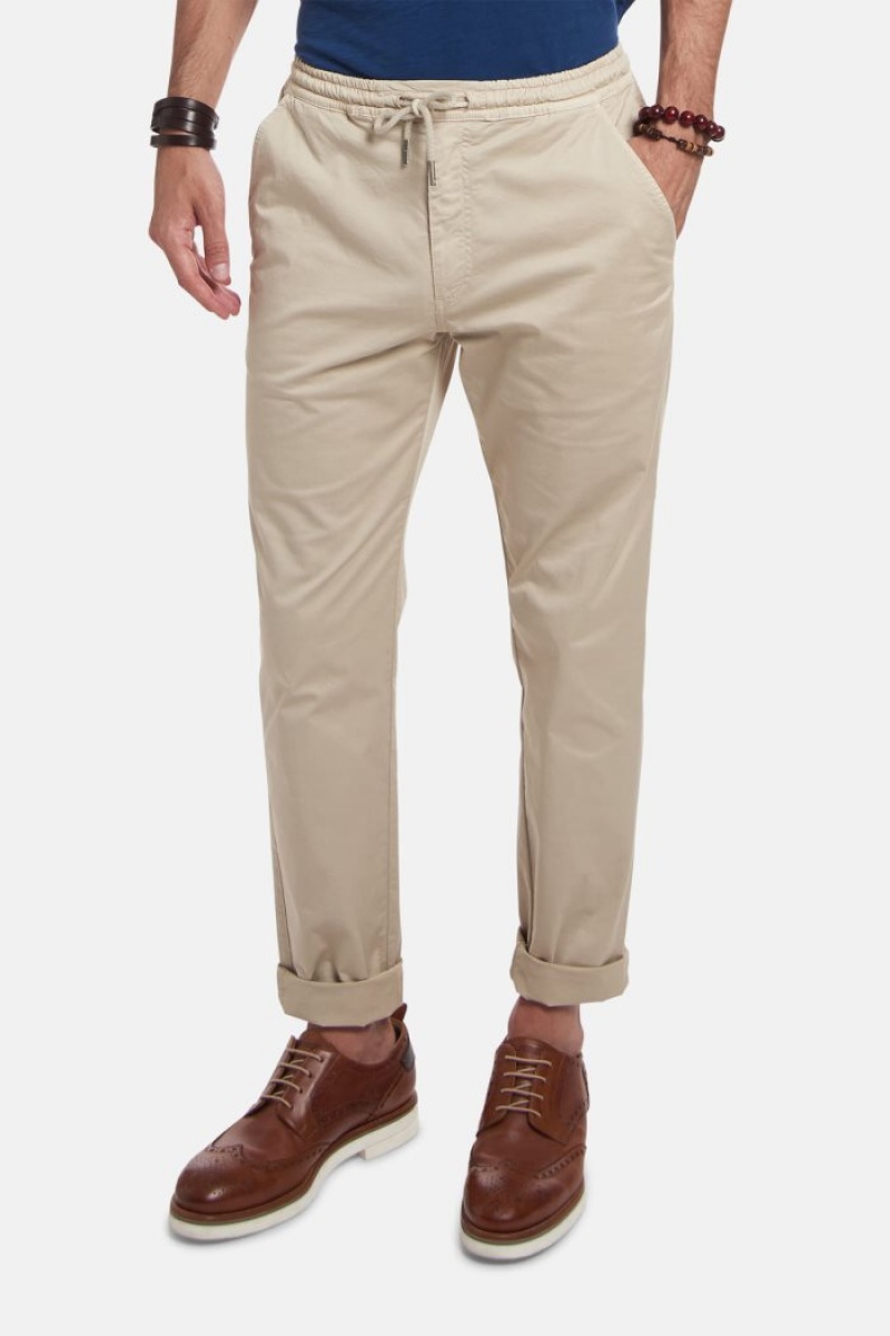 La Martina Regular-fit Stretch Baumwoll Chino-hosen Herren Beige | RBNM2361