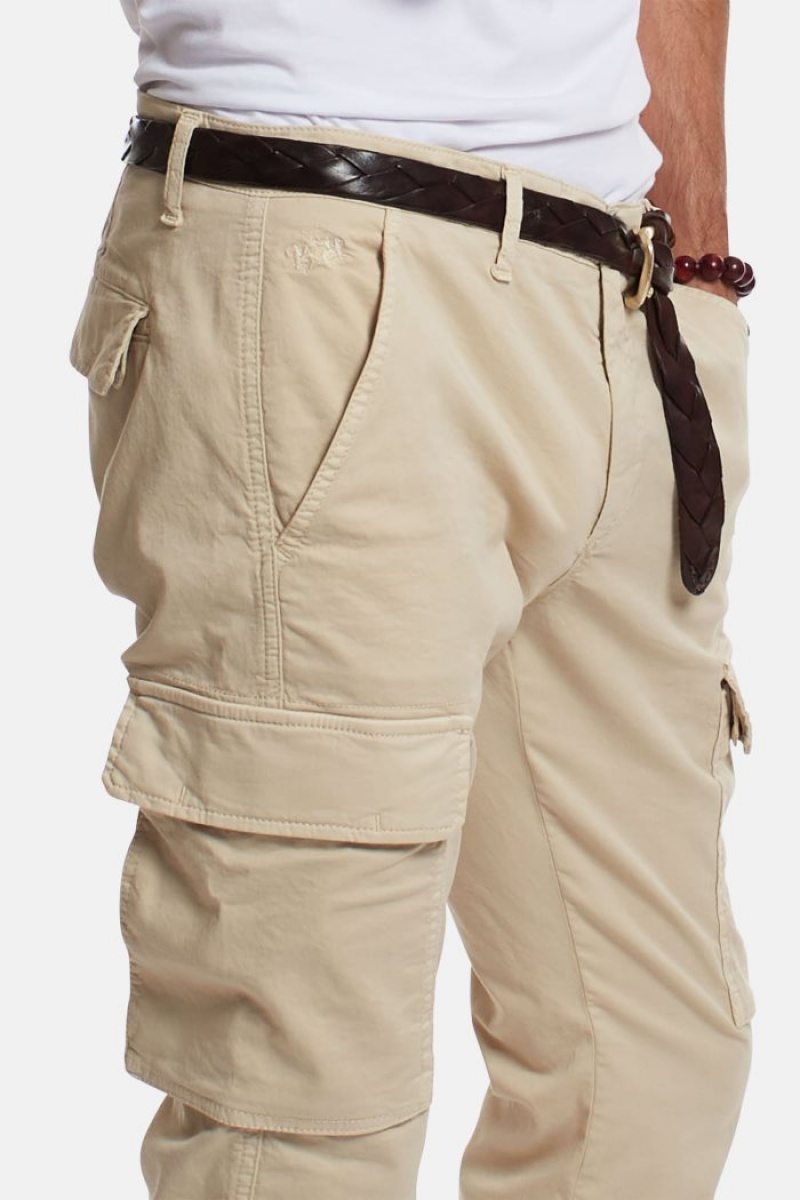 La Martina Regular-fit Stretch Baumwoll Chino-hosen Herren Beige | GFPL9674