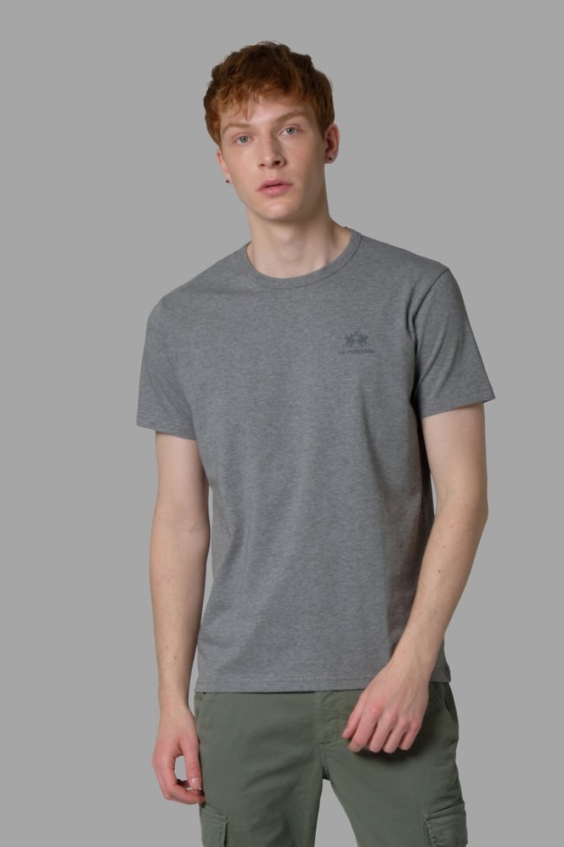 La Martina Regular-fit T-shirts Herren Grau | SCSL6043