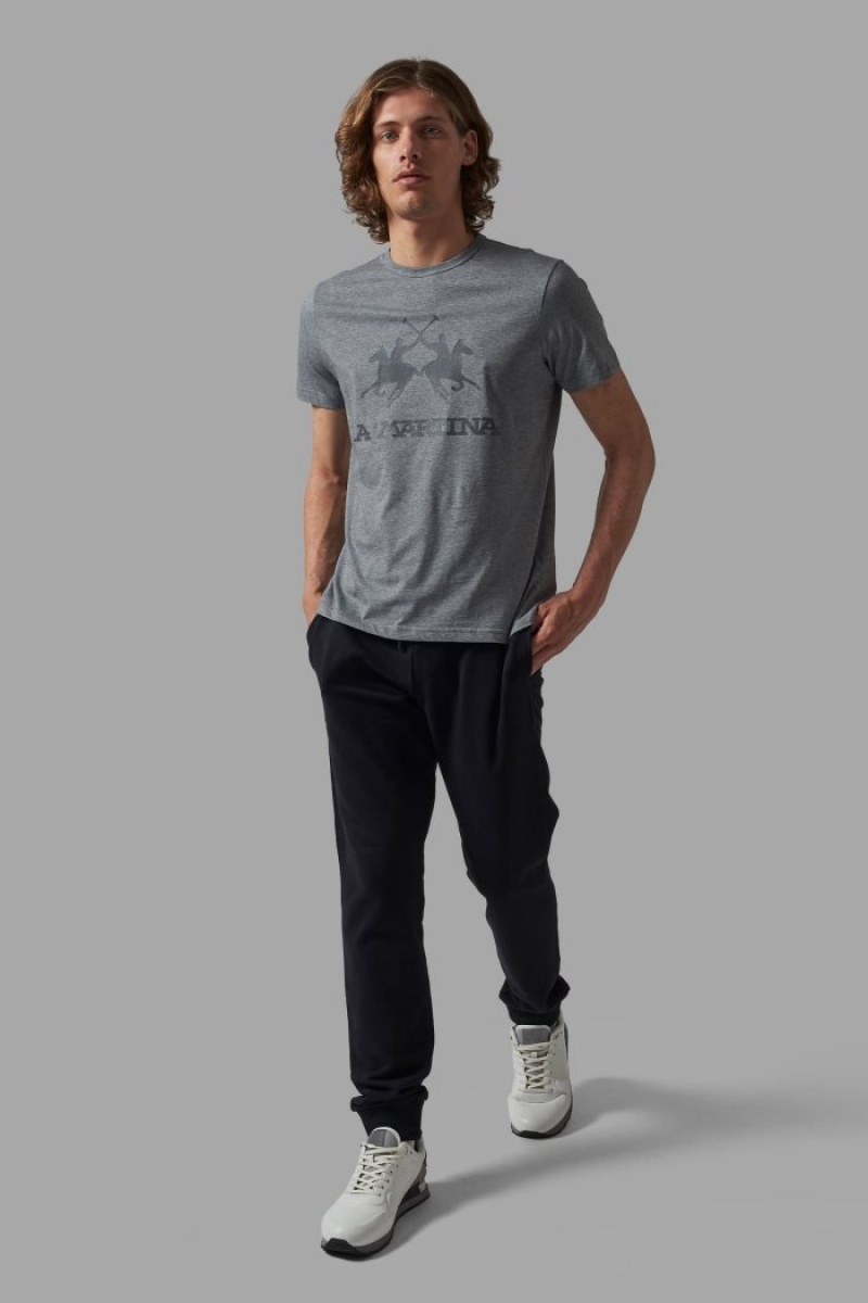 La Martina Regular-fit T-shirts Herren Grau | RINS1005