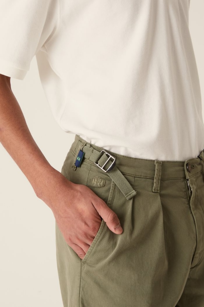 La Martina Stretch Baumwoll Chino-hosen Tiefesgrün | PJHF7815