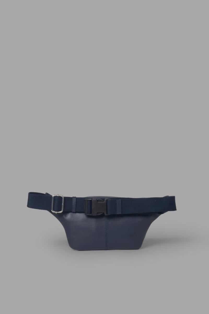 La Martina Two-tone Leder Gürteltasche Herren Navy | GLSW1973